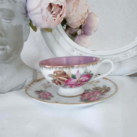 Cattleya Orchid Tea Cup Ready for Spring - Picture 3 of 8